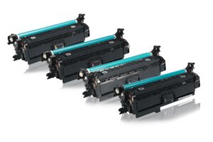 Multipack kompatibel zu HP CE250A / 504A enthält 4x Tonerkartusche