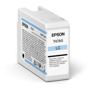 Original Epson C13T47A500 / T47A5 Tintenpatrone cyan hell