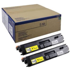 Original Brother TN900YTWIN Toner gelb