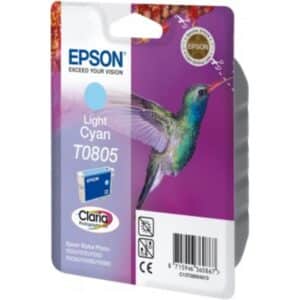 Original Epson C13T08054011 / T0805 Tintenpatrone cyan hell