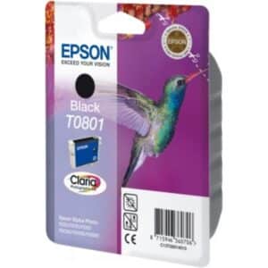 Original Epson C13T08014011 / T0801 Tintenpatrone schwarz