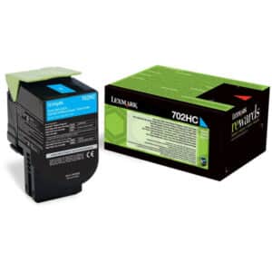 Original Lexmark 70C2HC0 / 702HC Toner cyan