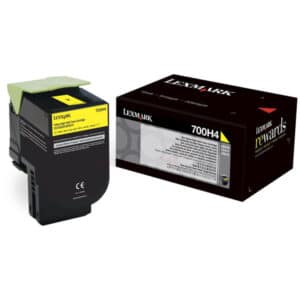 Original Lexmark 70C0H40 / 700H4 Toner gelb