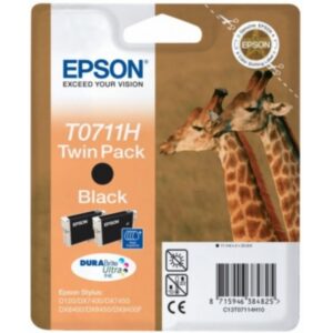 Original Epson C13T07114H10 / T0711H Tintenpatrone schwarz