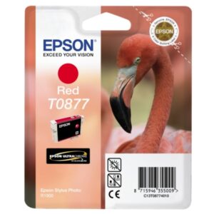 Original Epson C13T08774010 / T0877 Tintenpatrone rot