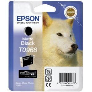 Original Epson C13T09684010 / T0968 Tintenpatrone schwarz matt