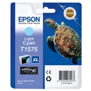 Original Epson C13T15754010 / T1575 Tintenpatrone cyan hell