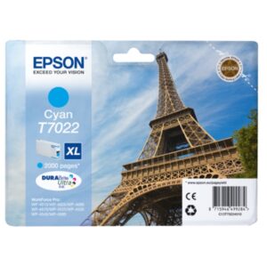 Original Epson C13T70224010 / T7022 Tintenpatrone cyan