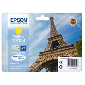 Original Epson C13T70244010 / T7024 Tintenpatrone gelb