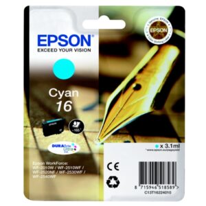 Original Epson C13T16224012 / 16 Tintenpatrone cyan