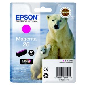 Original Epson C13T26134012 / 26 Tintenpatrone magenta