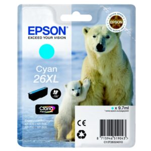 Original Epson C13T26324022 / 26XL Tintenpatrone cyan