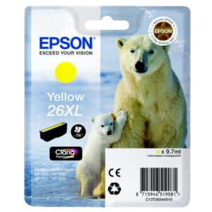 Original Epson C13T26344012 / 26XL Tintenpatrone gelb