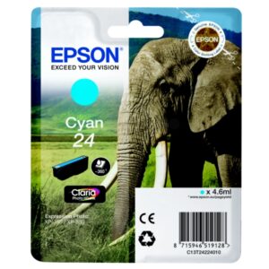 Original Epson C13T24224012 / 24 Tintenpatrone cyan