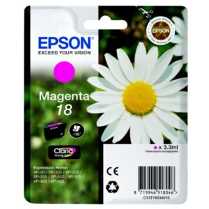 Original Epson C13T18034012 / 18 Tintenpatrone magenta