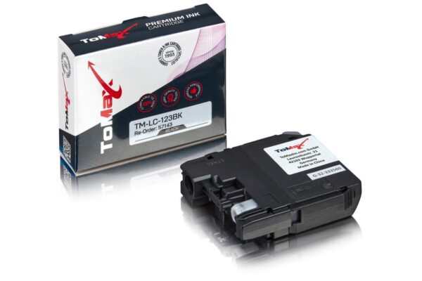 ToMax Premium kompatibel zu  Brother LC-123BK Tintenpatrone