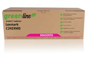 greenline kompatibel zu  Lexmark C242XM0 Tonerkartusche