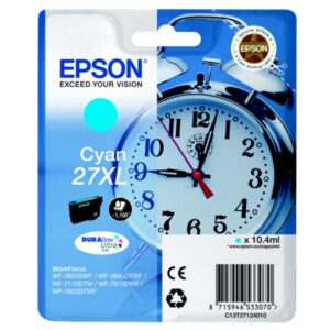 Original Epson C13T27124022 / 27XL Tintenpatrone cyan