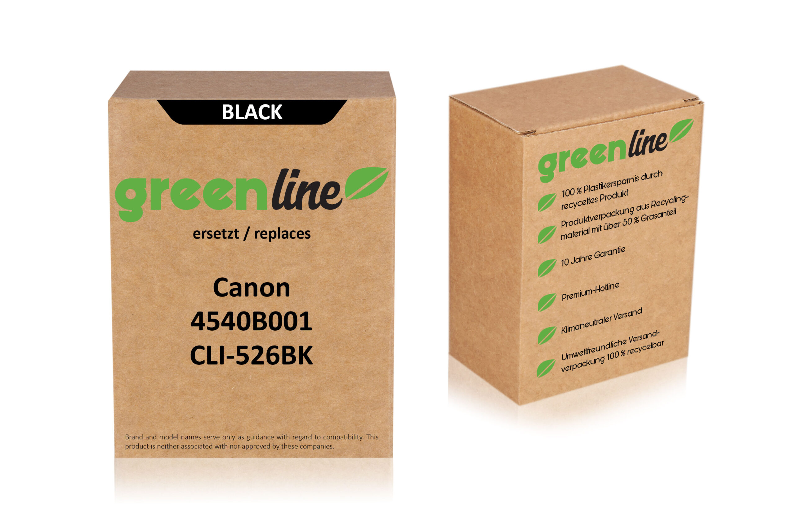 greenline kompatibel zu  Canon 4540 B 001 / CLI-526 BK Tintenpatrone