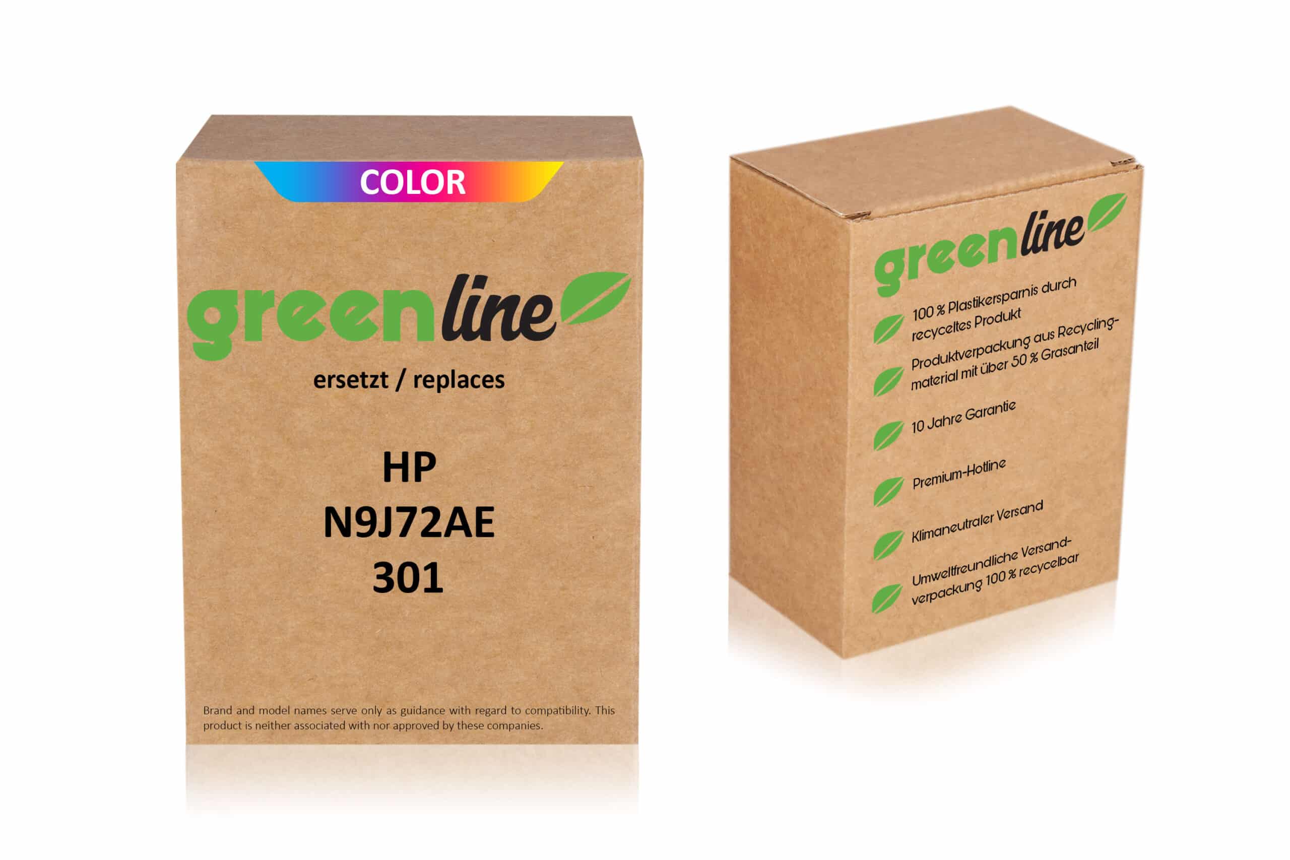 greenline kompatibel zu  HP N9J72AE / 301 XL Druckkopfpatrone