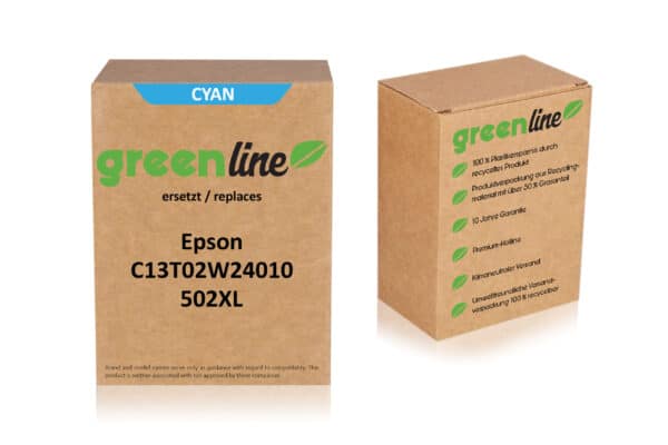 greenline kompatibel zu  Epson C 13 T 02W24010 / 502XL Tintenpatrone