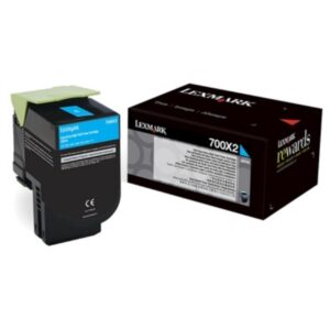 Original Lexmark 70C0X20 / 700X2 Toner cyan