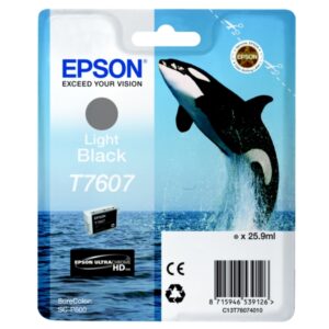 Original Epson C13T76074010 / T7607 Tintenpatrone grau