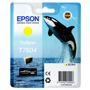 Original Epson C13T76044010 / T7604 Tintenpatrone gelb