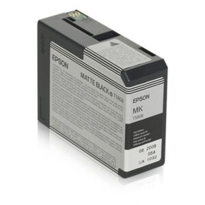 Original Epson C13T580800 / T5808 Tintenpatrone schwarz matt