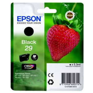 Original Epson C13T29814012 / 29 Tintenpatrone schwarz