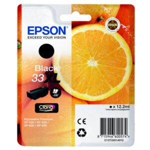 Original Epson C13T33514010 / 33XL Tintenpatrone schwarz