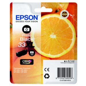 Original Epson C13T33614012 / 33XL Tintenpatrone schwarz hell