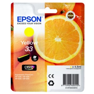 Original Epson C13T33444022 / 33 Tintenpatrone gelb