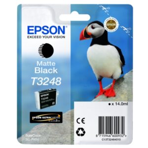 Original Epson C13T32484010 / T3248 Tintenpatrone schwarz matt