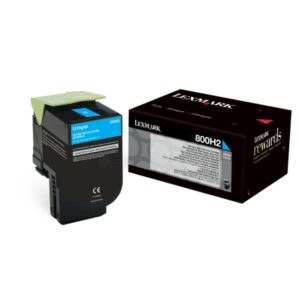 Original Lexmark 80C0H20 / 800H2 Toner cyan