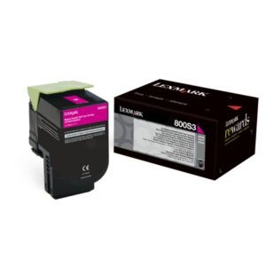 Original Lexmark 80C0S30 / 800S3 Toner magenta