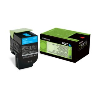 Original Lexmark 80C20C0 / 802C Toner cyan