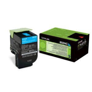 Original Lexmark 80C2HC0 / 802HC Toner cyan