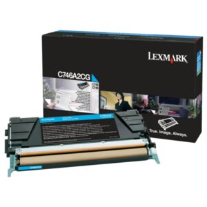 Original Lexmark C746A2CG Toner cyan