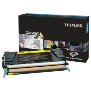 Original Lexmark C746A2YG Toner gelb