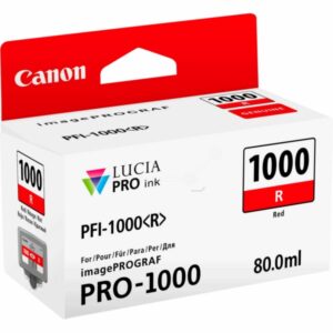 Original Canon 0554C001 / PFI1000R Tintenpatrone rot