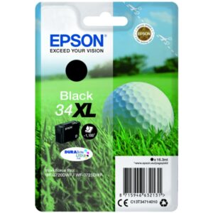 Original Epson C13T34714010 / 34XL Tintenpatrone schwarz