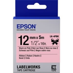 Original Epson C53S654031 / LK4PBK DirectLabel-Etiketten