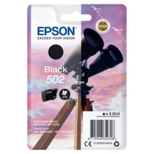 Original Epson C13T02V14010 / 502 Tintenpatrone schwarz