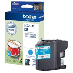 Original Brother LC22UC Tintenpatrone cyan