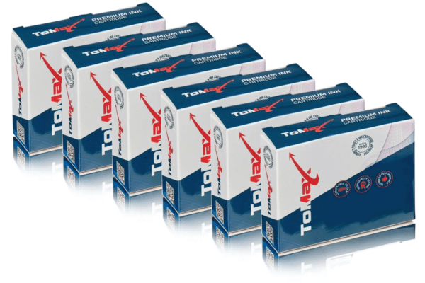 ToMax Multipack kompatibel zu  Canon 4529B001 / PGI-525PGBK enthält 6x Tintenpatrone